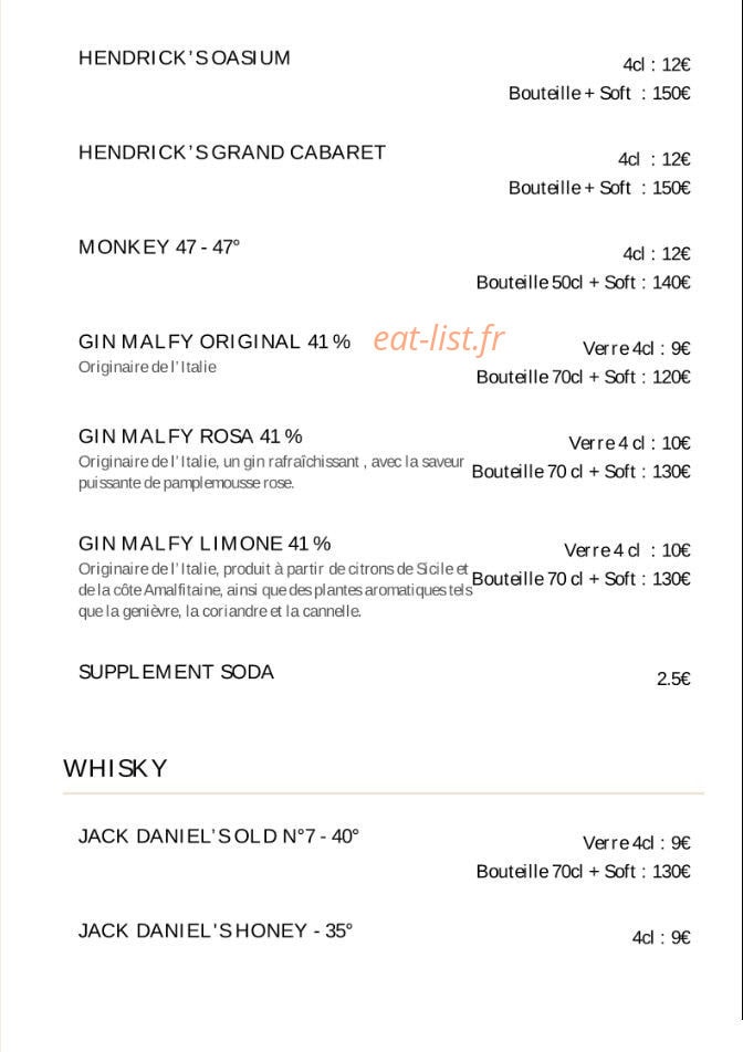 Bar Justin — carte page 7
