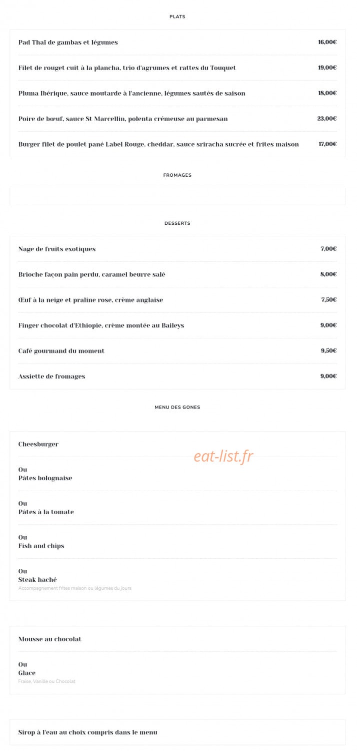 Belles Saisons — carte page 2
