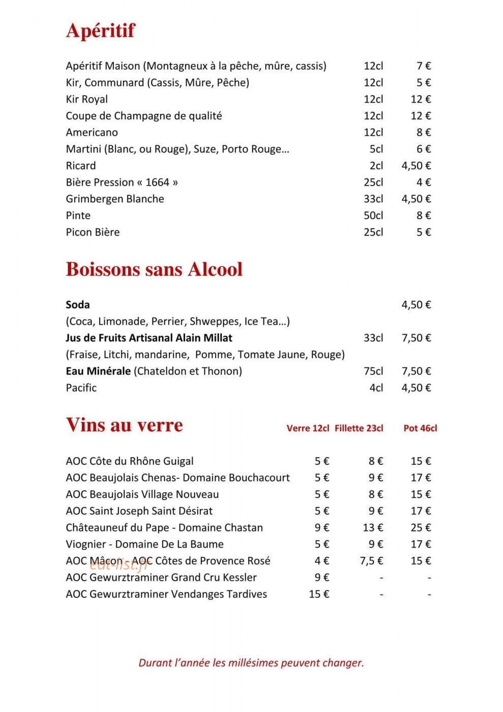 Bouchon Comptoir Brune — carte page 3