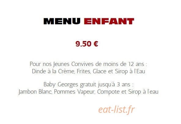Brasserie Georges — carte page 8