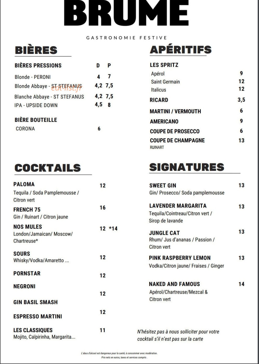 Brume — carte page 20