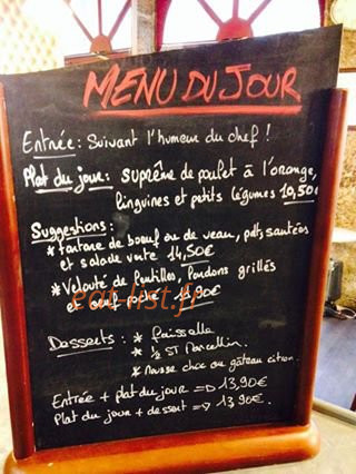 Café des Antiquaires — carte page 1