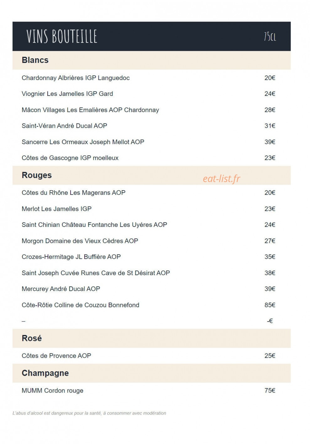 Café Hôtel Dieu — carte page 7