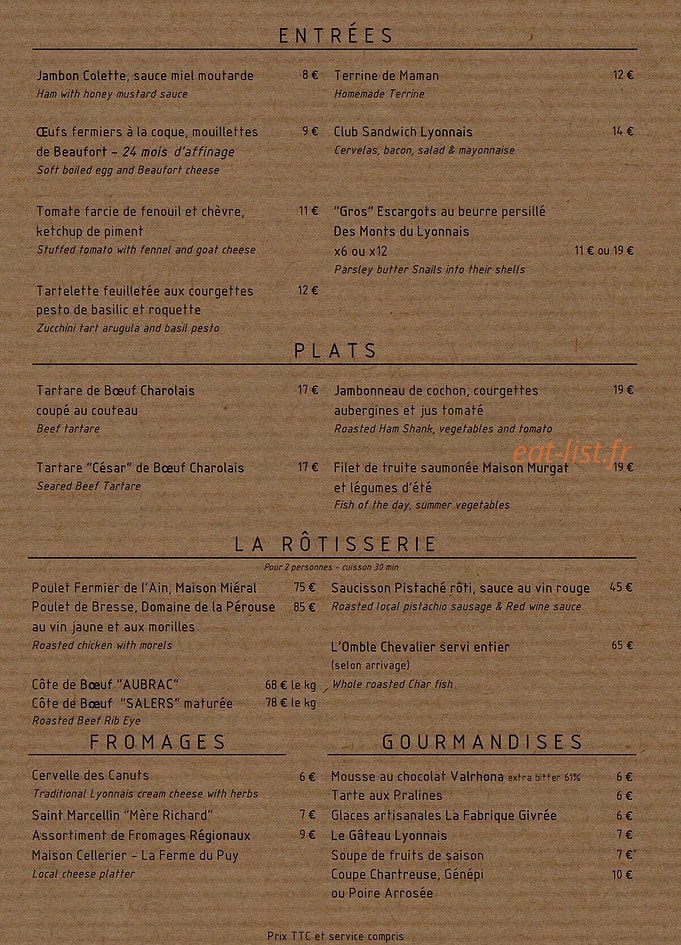 Café Terroir — carte page 2