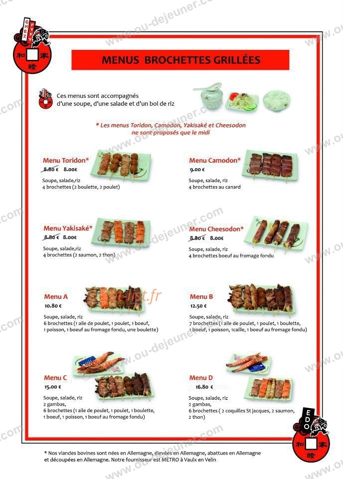 Chez Fyfy — carte page 8