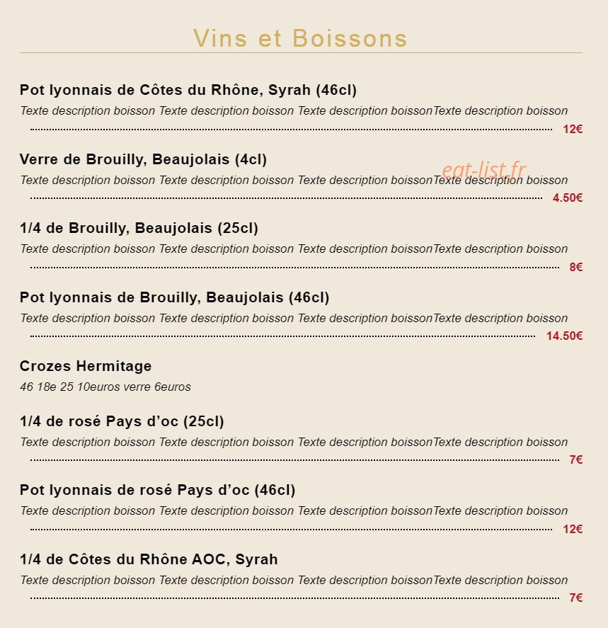 Chez M'man — carte page 4