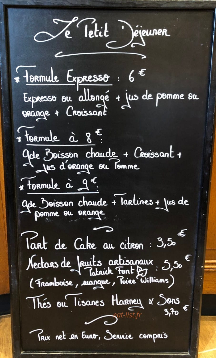 Chez Micheline — carte page 2