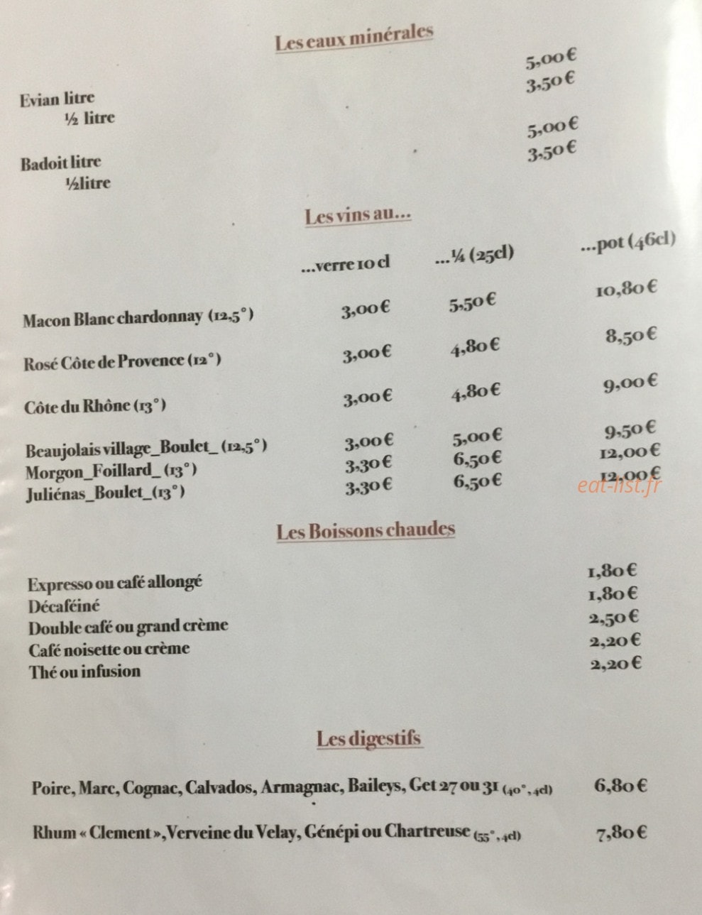 Chez mounier — carte page 4