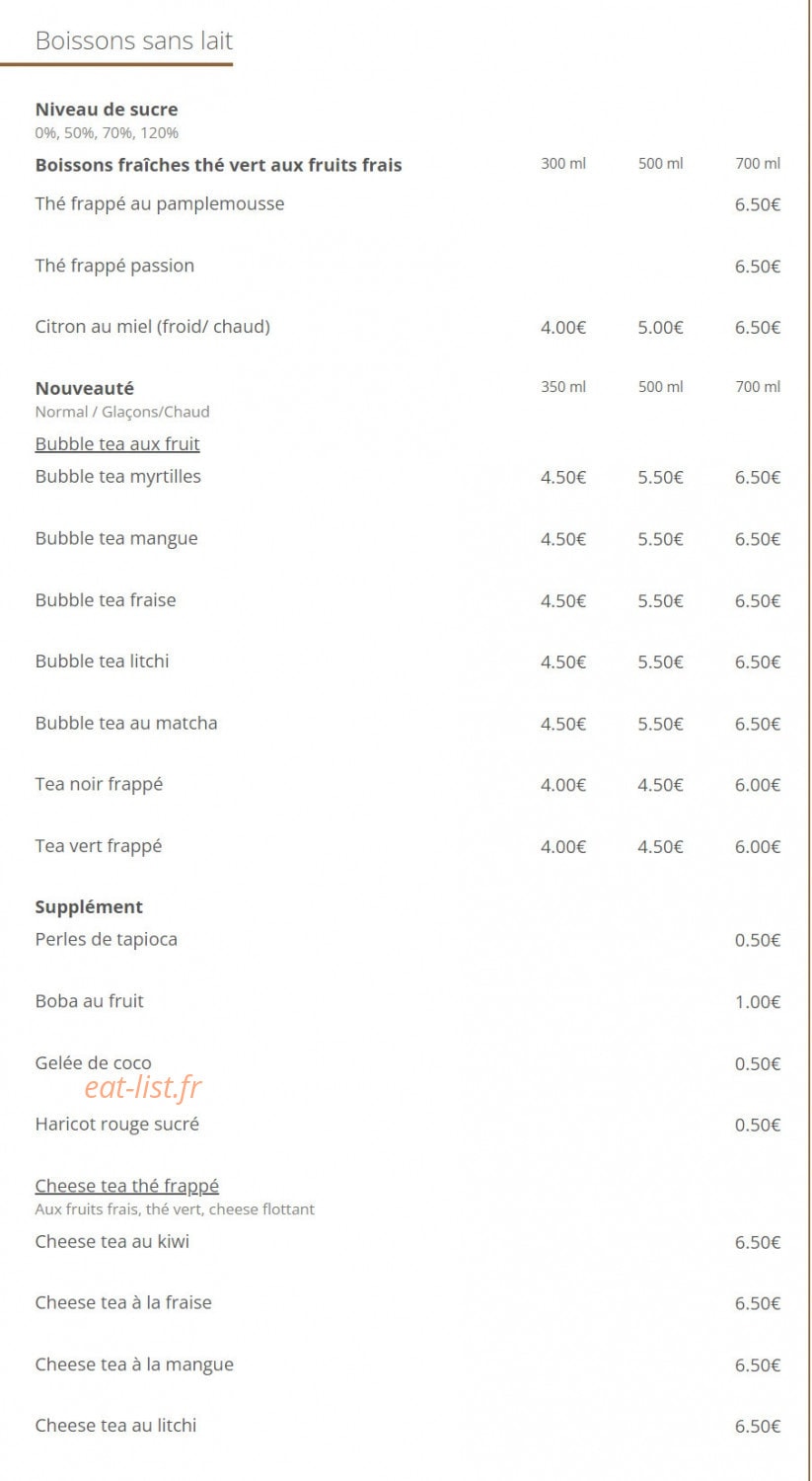 Chez Olivia — carte page 7