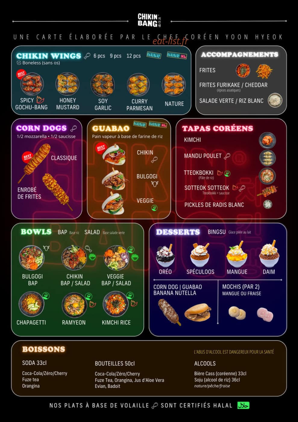 Chikin Bang — carte page 1