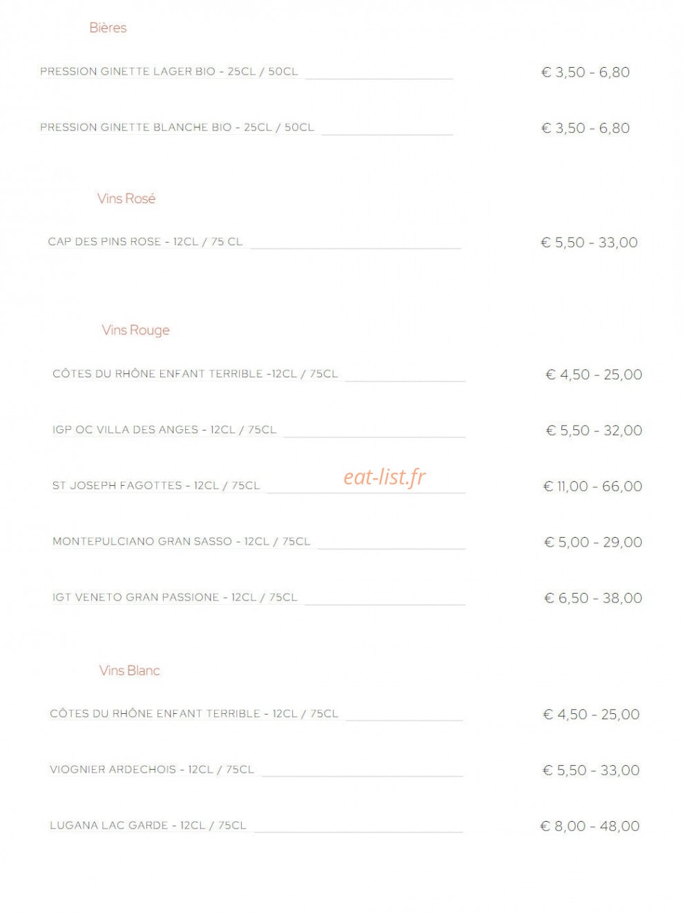 Cucina Bella — carte page 4