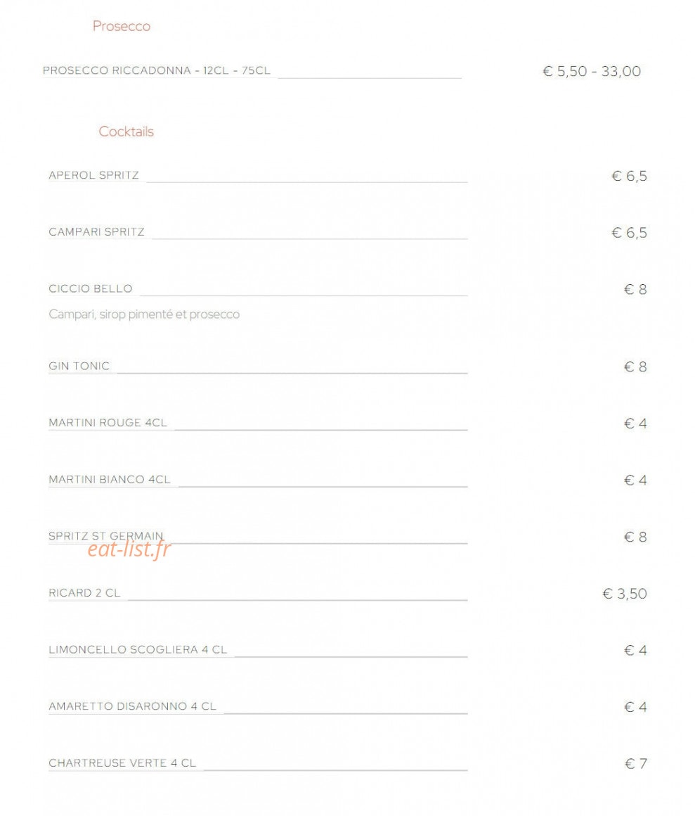 Cucina Bella — carte page 5