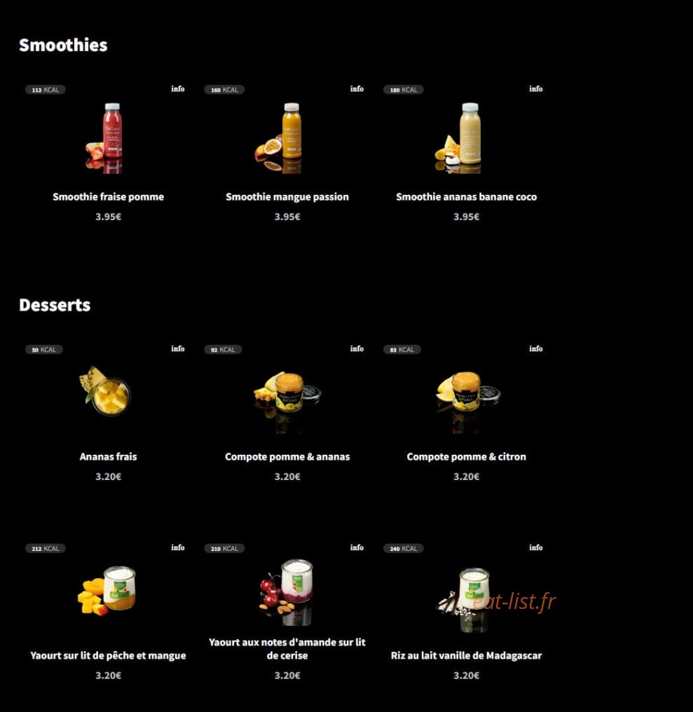 Eat Salad — carte page 10