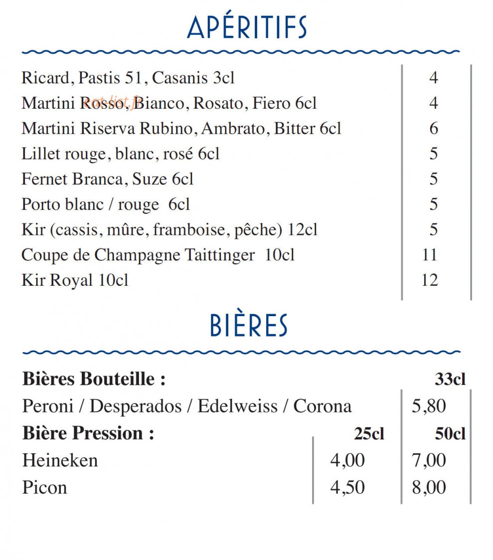 Fratelli Ristorante Confluence — carte page 3