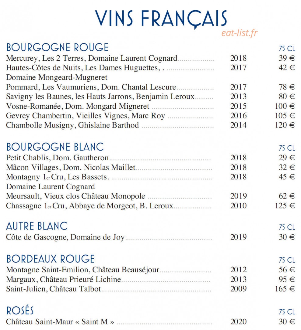 Fratelli Ristorante Confluence — carte page 14