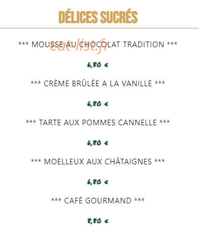Garden Bistro — carte page 6