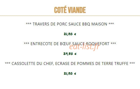 Garden Bistro — carte page 3