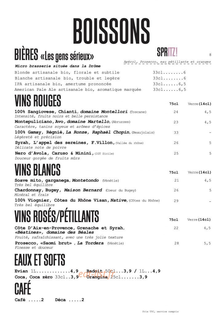 Gio Gio — carte page 2