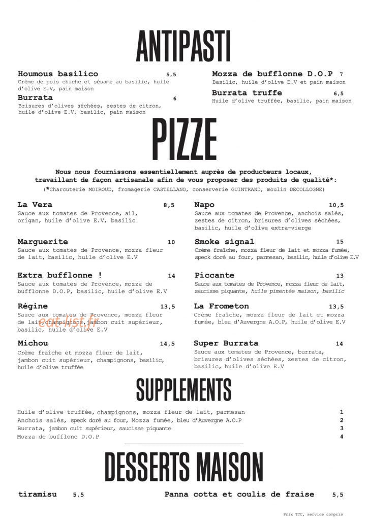 Gio Gio — carte page 1