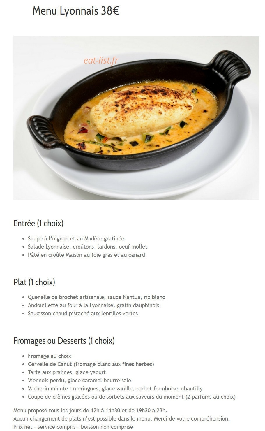 Grand Café des Négociants — carte page 3