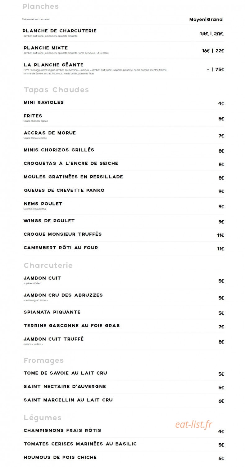 Jungle Café — carte page 1