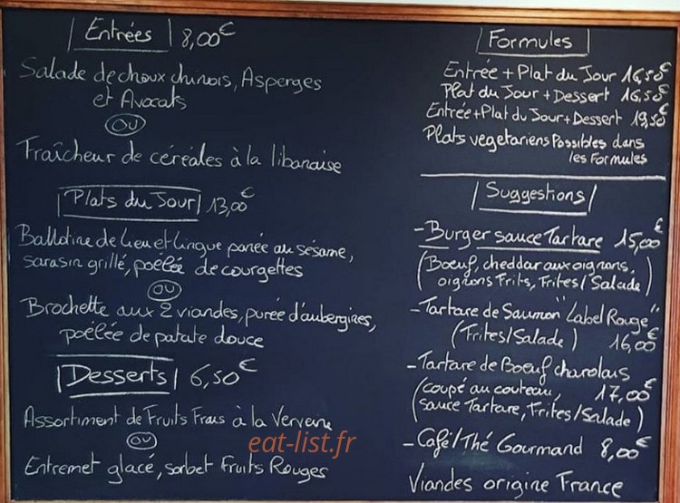 L'Antre Amis — carte page 1