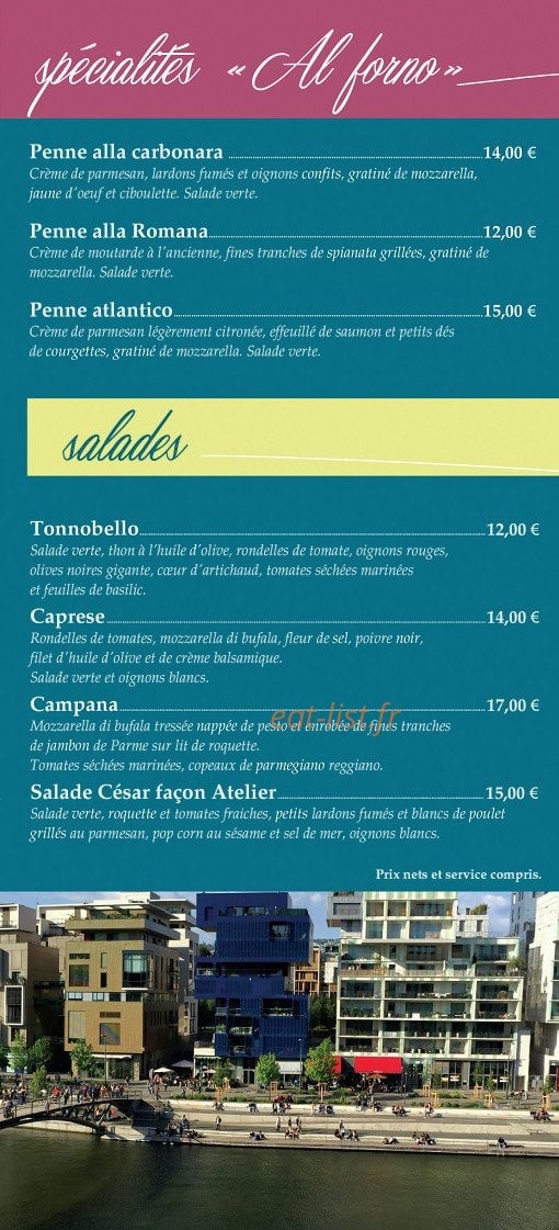 L’atelier du pizzaiolo — carte page 5