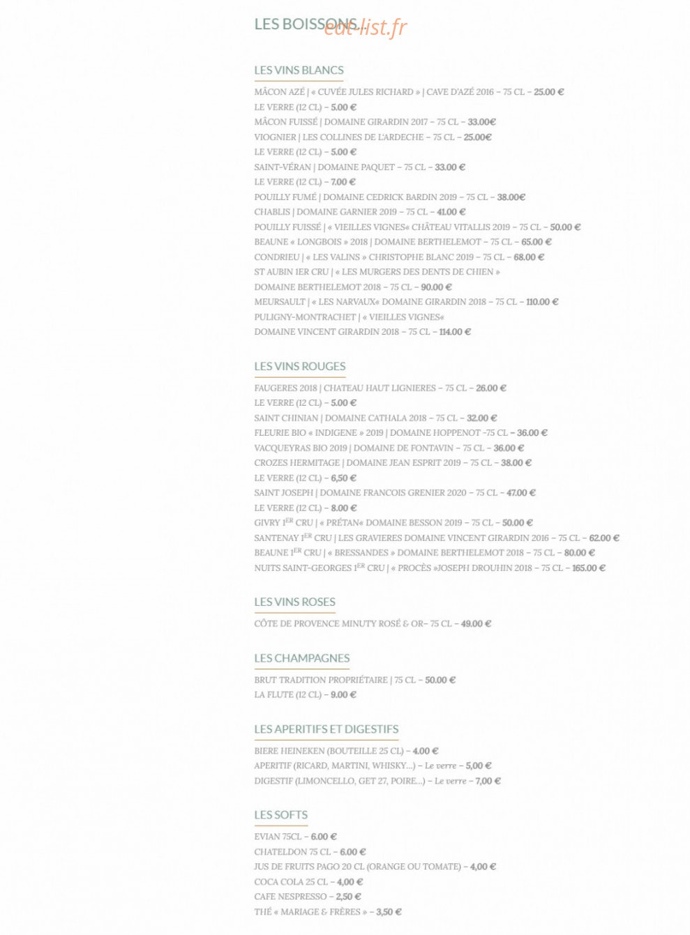 L'Atelier du Square — carte page 3