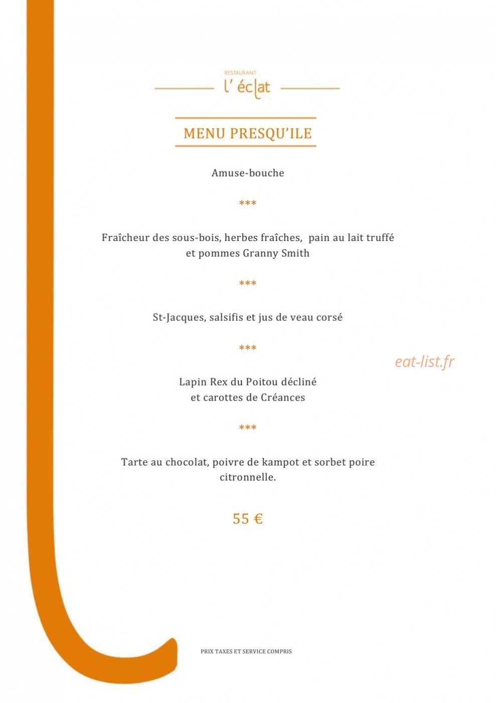 L'Eclat — carte page 2