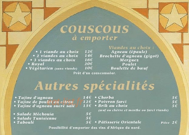 L'étoile d'orient — carte page 6