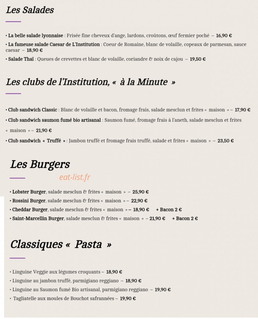 L'institution — carte page 2