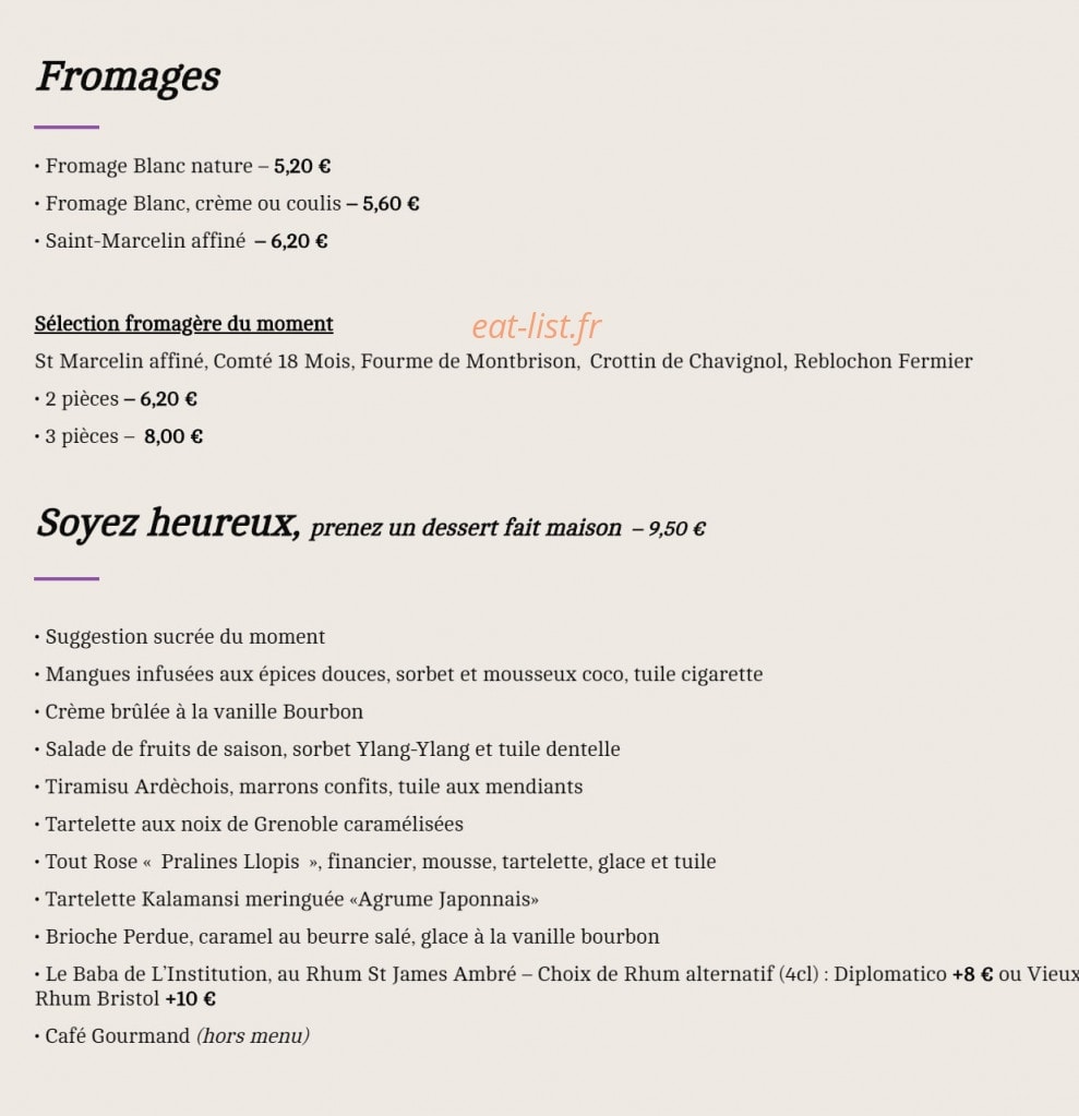 L'institution — carte page 6