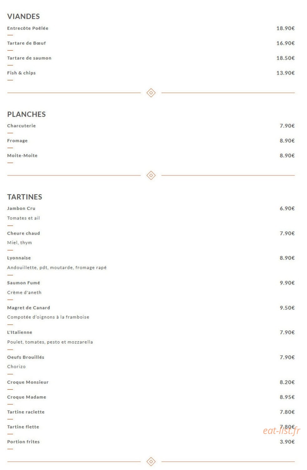La Cabane — carte page 1