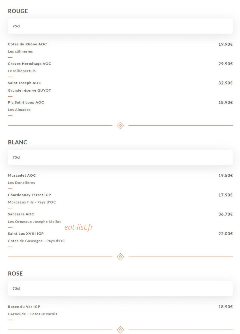 La Cabane — carte page 6
