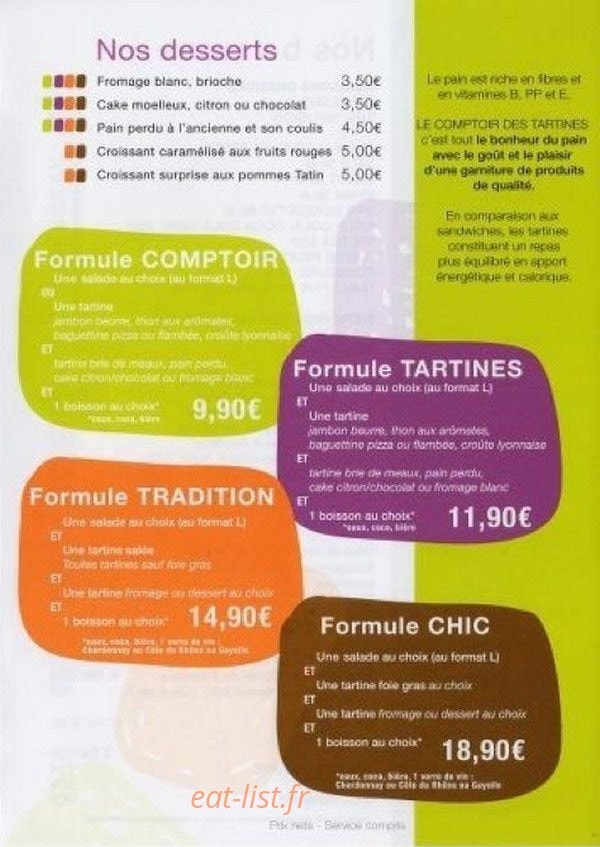 La Chapelle Café — carte page 2