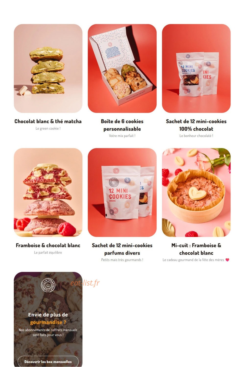 La Fabrique - Cookies — carte page 4