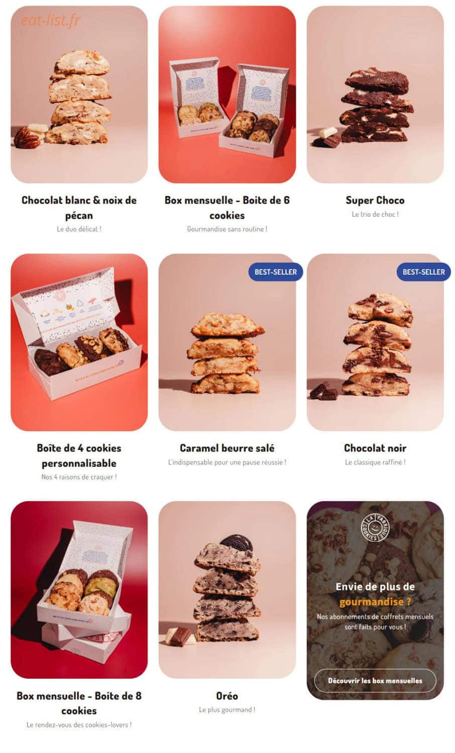 La Fabrique - Cookies — carte page 3