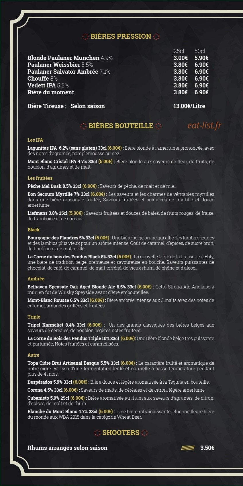 La Mouss'tache — carte page 4