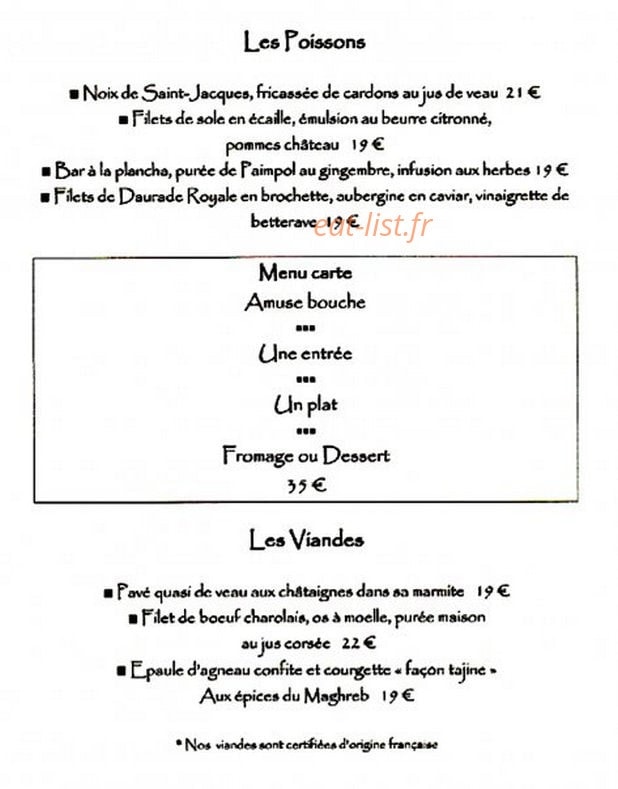 La Plage — carte page 2