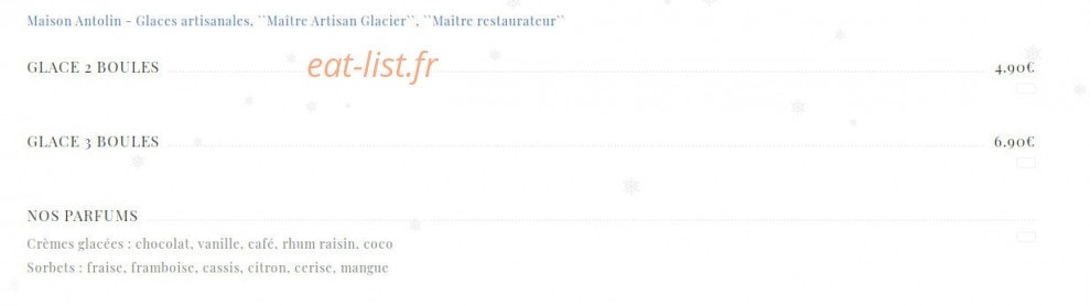 Le Café Français — carte page 9