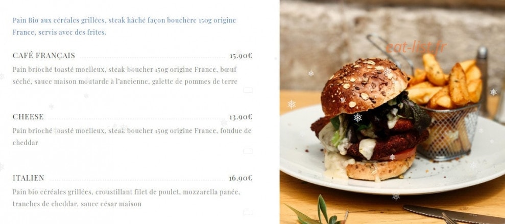 Le Café Français — carte page 5