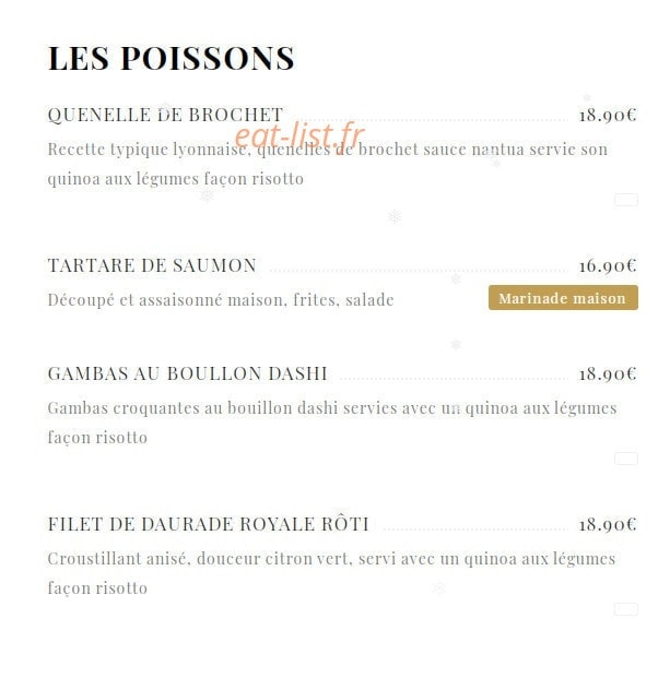 Le Café Français — carte page 7