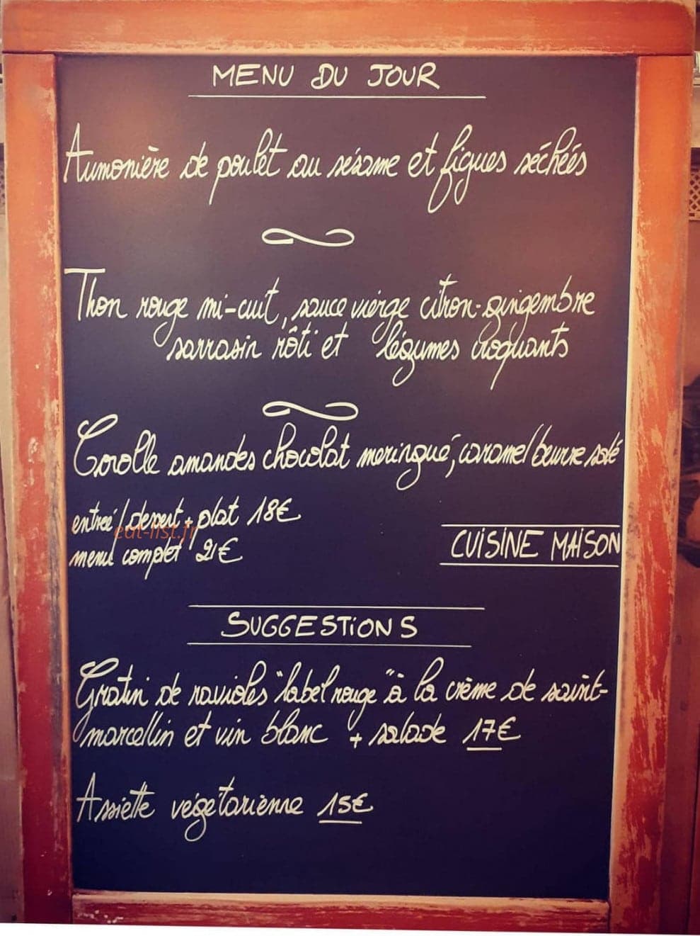 Le Comptoir de Marina — carte page 1
