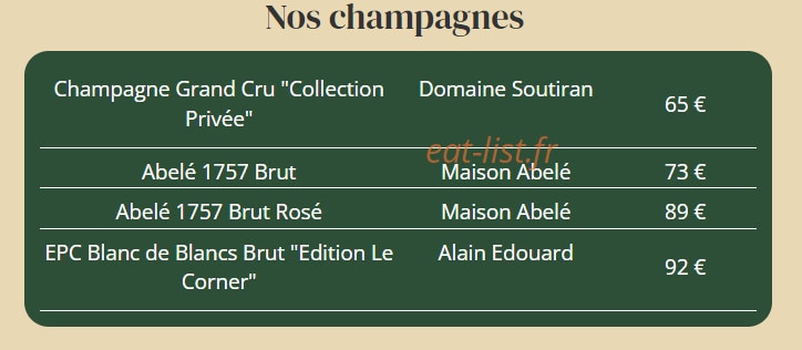 Le Corner — carte page 9