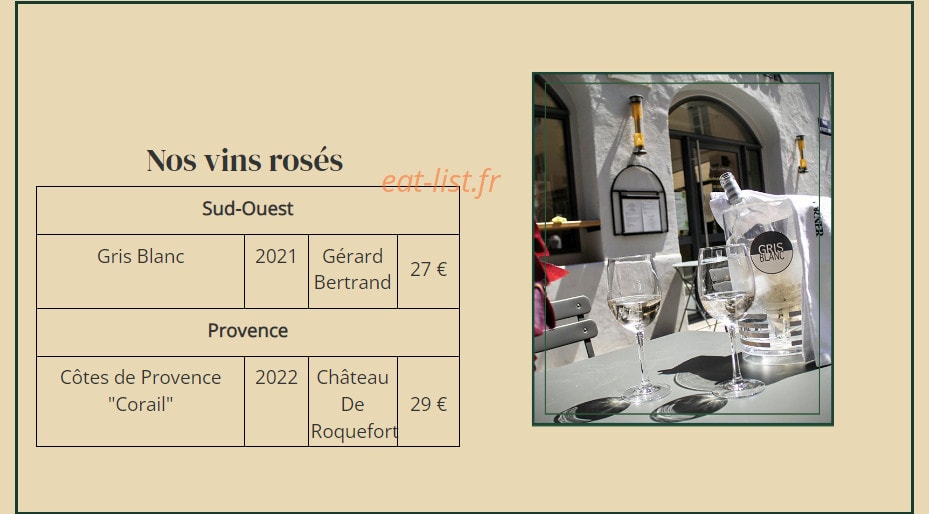 Le Corner — carte page 8