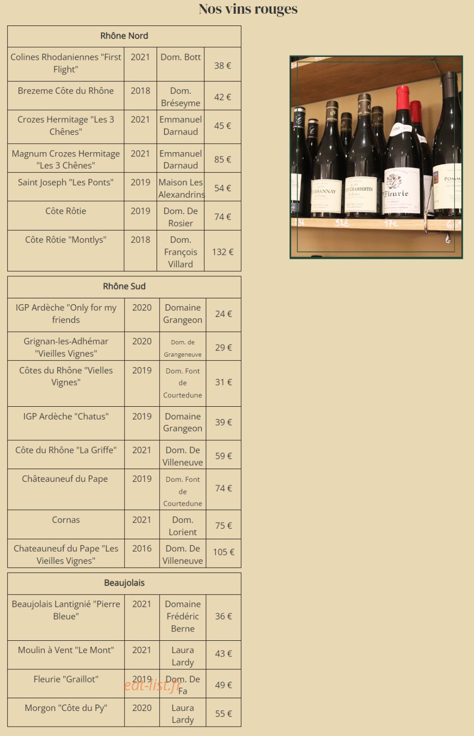 Le Corner — carte page 6