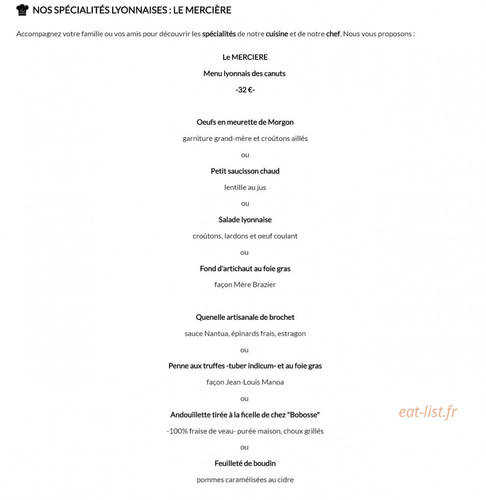 Le mercière — carte page 3