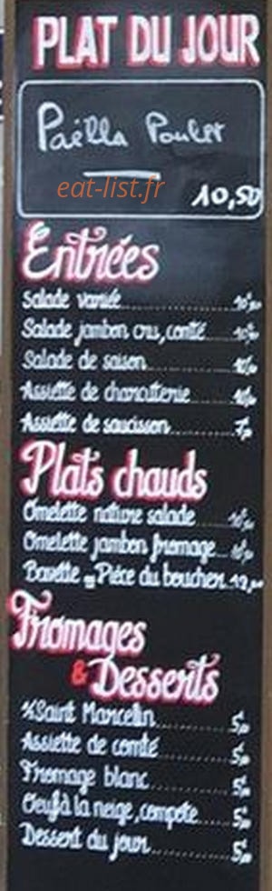 Le P'tit Vert — carte page 1