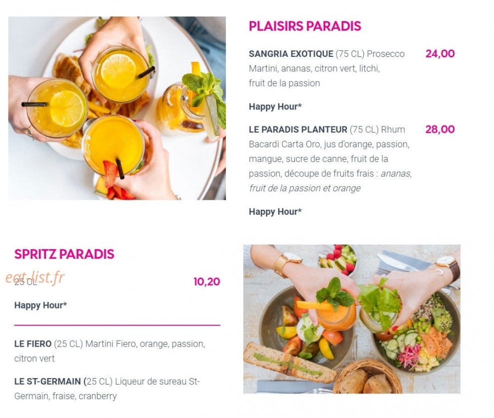 Le paradis du fruit — carte page 5