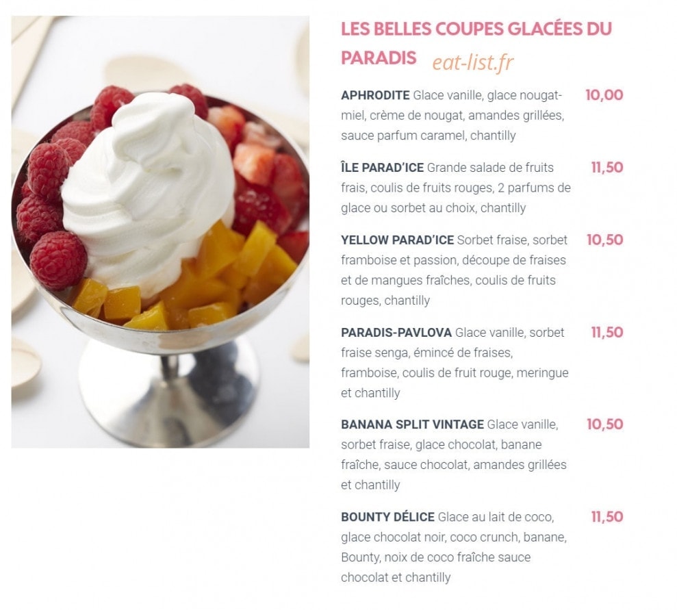 Carte Paradis Du Fruit Prix Le paradis du fruit à Lyon 2 - menu et photos